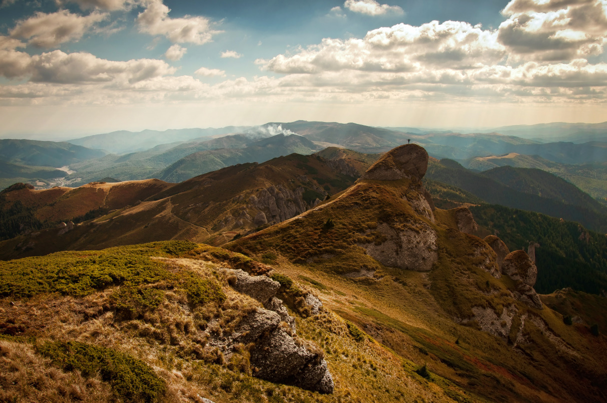 Trekking in the mountains