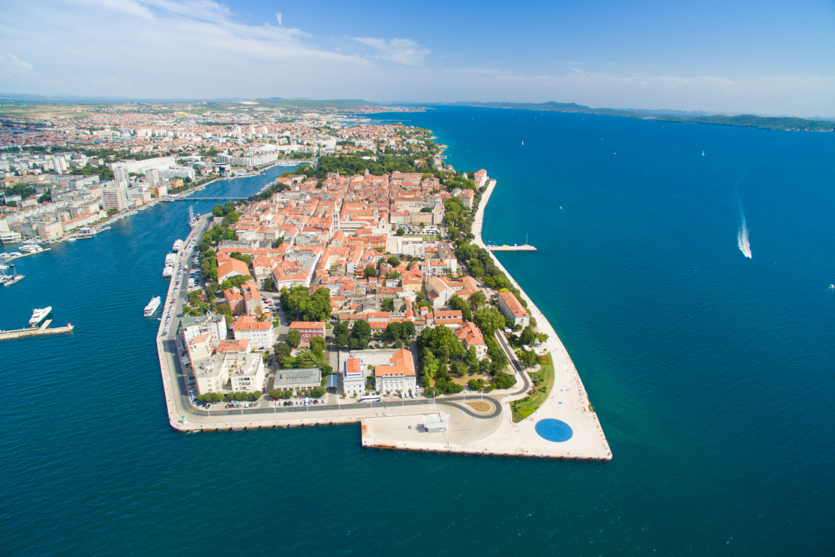 zadar island croatia panorama