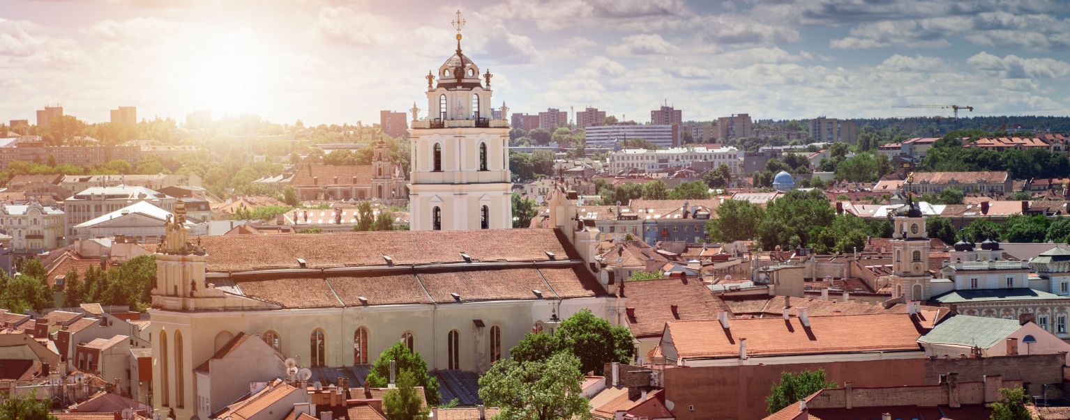 Vilnius oldtown panorama 