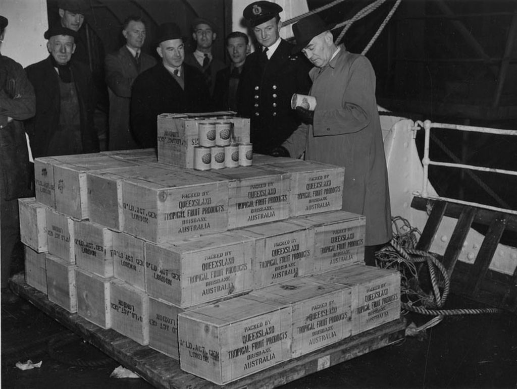 Queen Elizabeth II was 500 cases of tinned pineapple